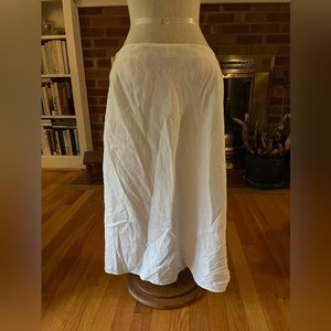 White Linen George Skirt